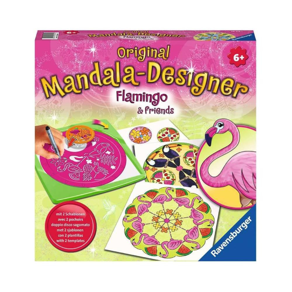 Ravensburger Mandala Designer Flamingo & Friends Drawing Kit | RV28518-1