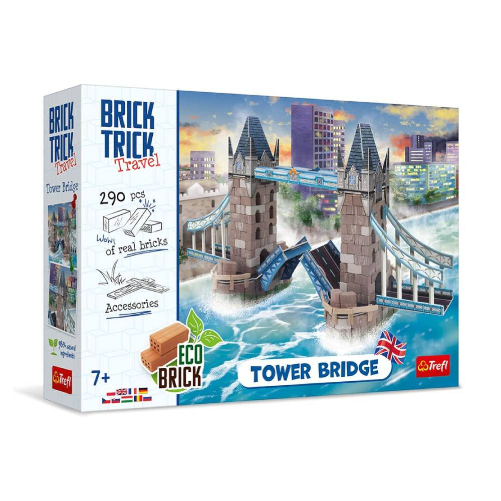 Trefl Brick Trick Travel Tower Bridge 290-Piece Building Set | 61606