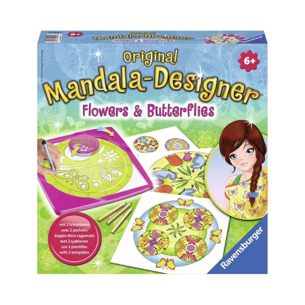 Ravensburger Mandala Designer Flowers & Butterflies Drawing Kit | RV29809-9