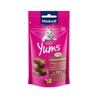 Vitakraft Cat Yums Soft Bites with Liverwurst 40g | Y-40G-L