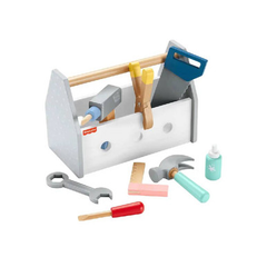 Fisher-Price Wooden Tool Box Pretend Play Set | MTFPHYG50