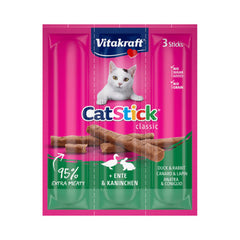 Vitakraft CatStick 3 Classic Soft Sticks With Rabbit and Duck 18g | ST-18-D&R