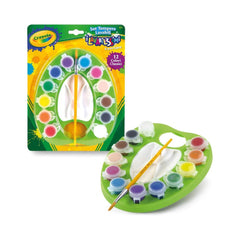 Crayola Washable Paint Palette 12 Colors with Brush | CY541066