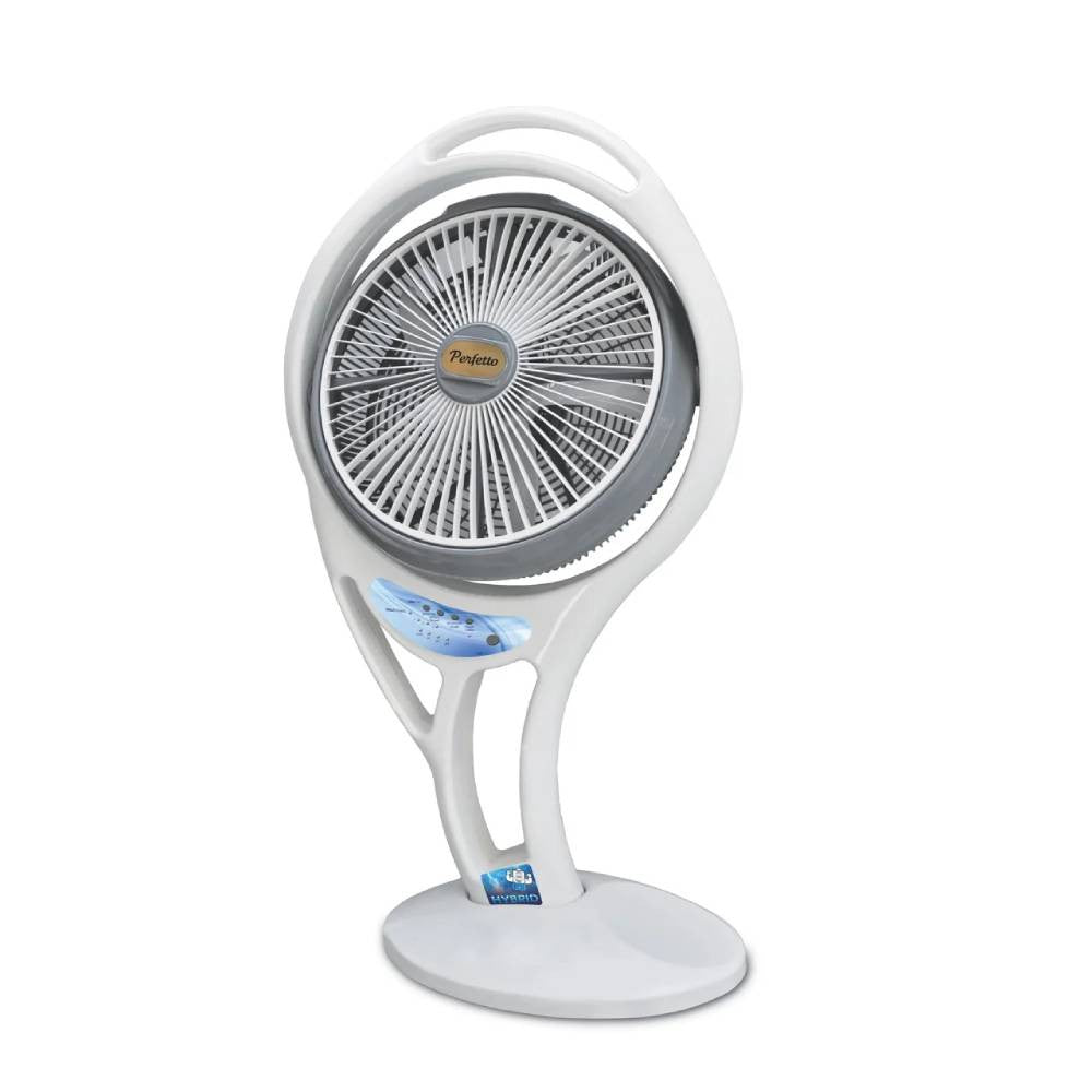 Perfetto 20" Rechargeable Hybrid Fan AC/DC 12V with Remote, Timer & 3 Speeds | PRF2220