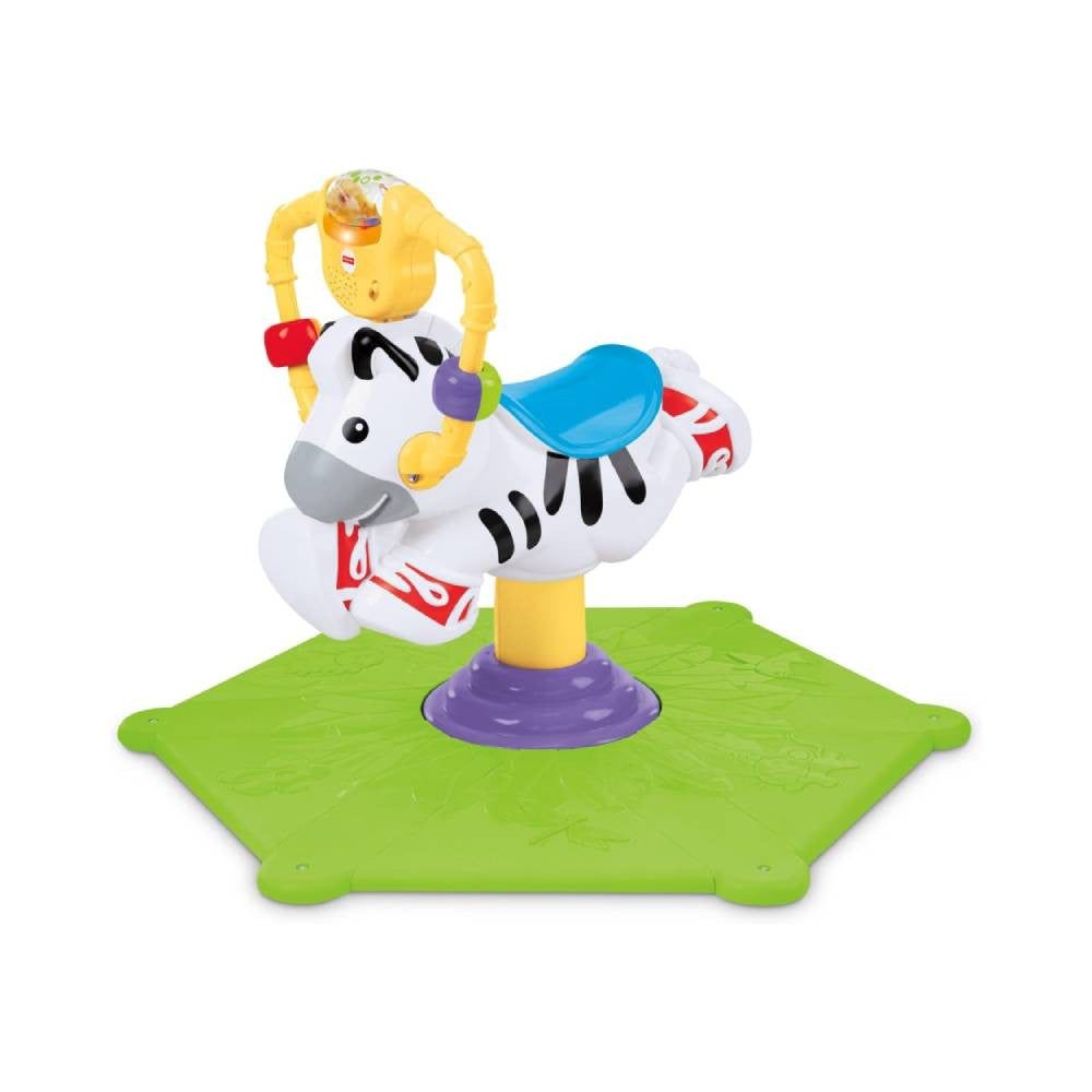 Fisher-Price Bounce & Spin Zebra Go Baby Activity Toy | MTAFP0317