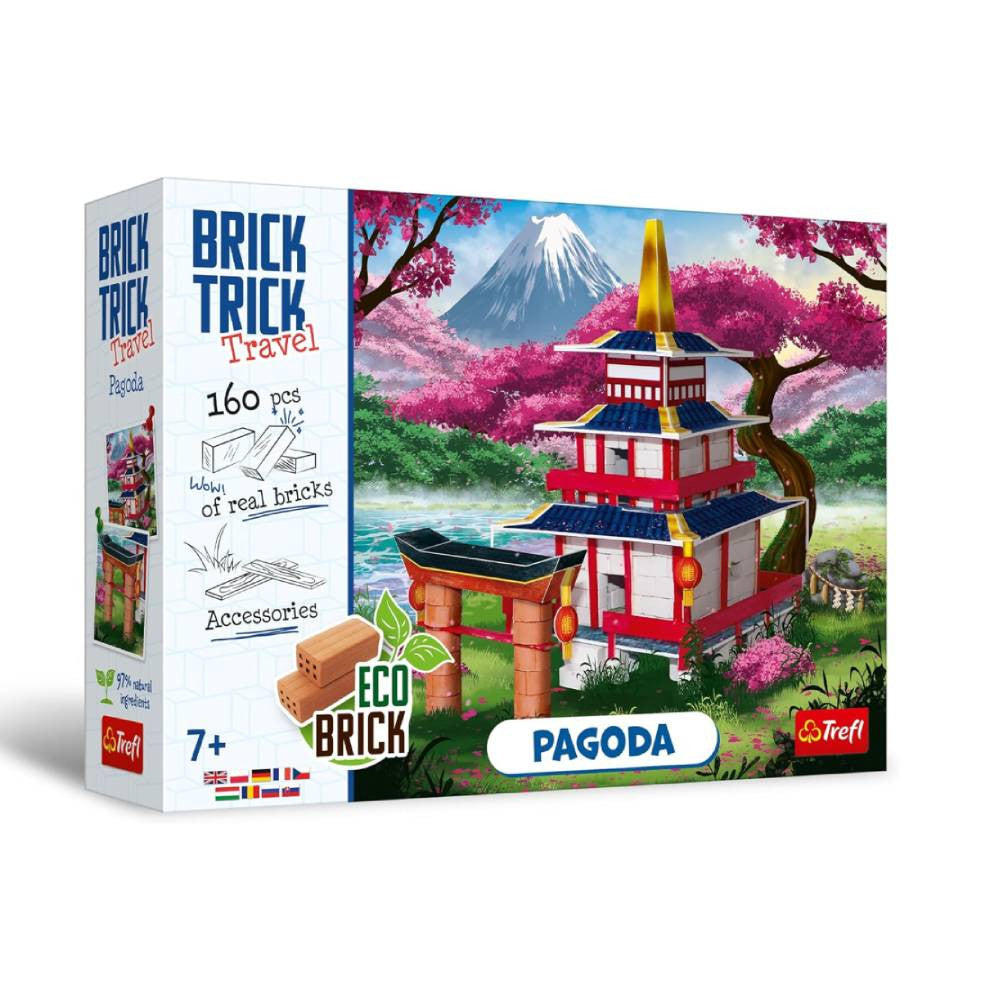 Trefl Brick Trick Travel Pagoda 160-Piece Building Set | 61914