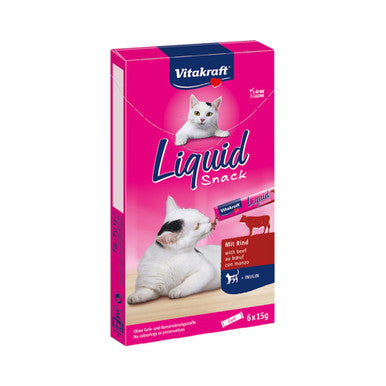 Vitakraft Liquid Snack Beef 6 Bags | L-S-B