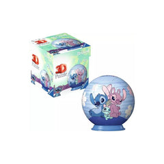 Ravensburger Disney Stitch & Angel 3D Puzzle Ball 54 Pieces | RV11599-0