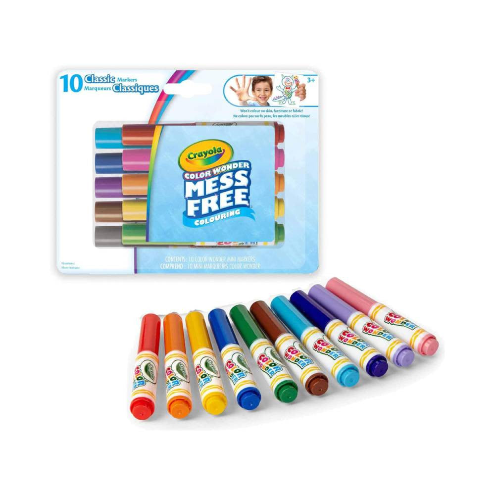 Crayola Color Wonder Mini Markers 10-Count Mess-Free | CY752570