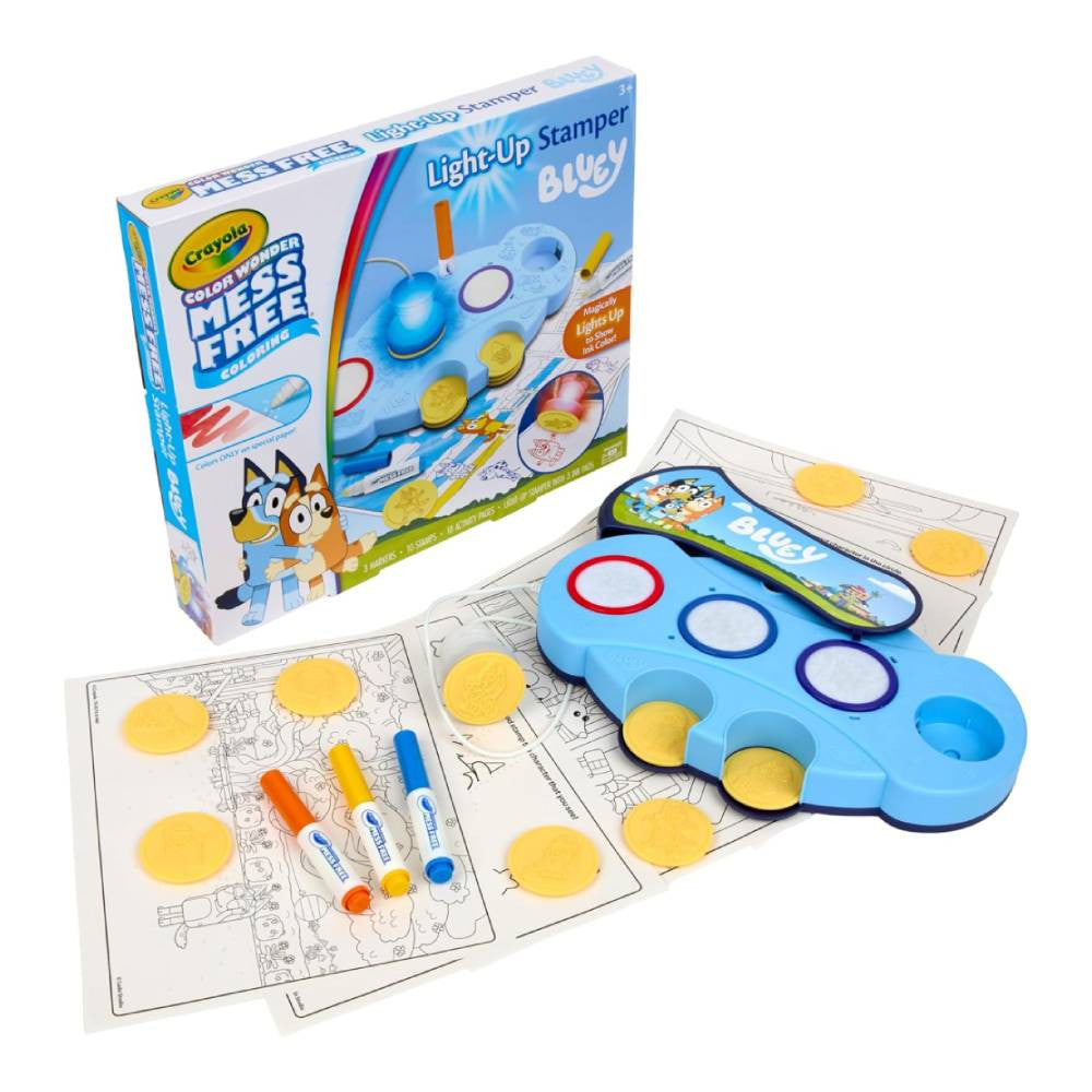 Crayola Color Wonder Bluey Magic Light-Up Stamper Set | CY750274