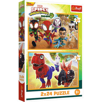 Trefl Puzzle 2-in-1 Disney Marvel Spidey Amazing Friends - 2x24 pcs | 34432