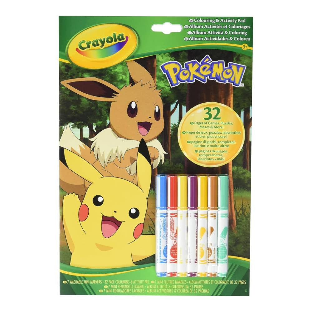 Crayola Pokémon Color & Activity Pad with Markers | CY042746G