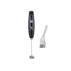 Beper Rechargeable Electric Milk Frother Stainless Steel Whisk USB 40min Battery | P102SBA009