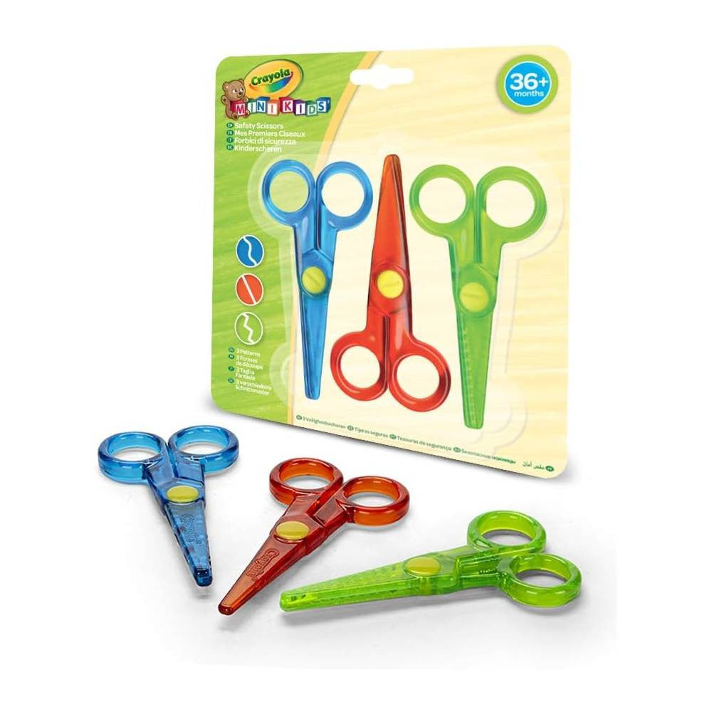 Crayola Mini Kids First Safety Scissors 3-Piece Set | CY818119