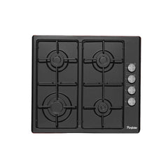 Perfetto 60cm Built-In Hob & Gas Oven Bundle Black with 4 Burners, Turbo Fan & Timer | PERTOP60BL+PEROV60BL