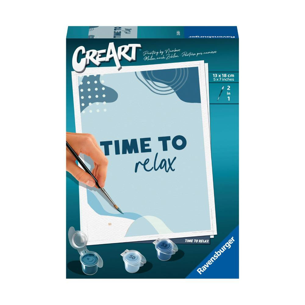 Ravensburger CreArt Time to Relax Paint by Numbers Kit | RV23608-4