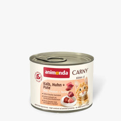 Animonda Carny Paté للقطط الصغيرة باللحم البقري والدجاج والديك الرومي - 200 جرام | KB-HHN-PT