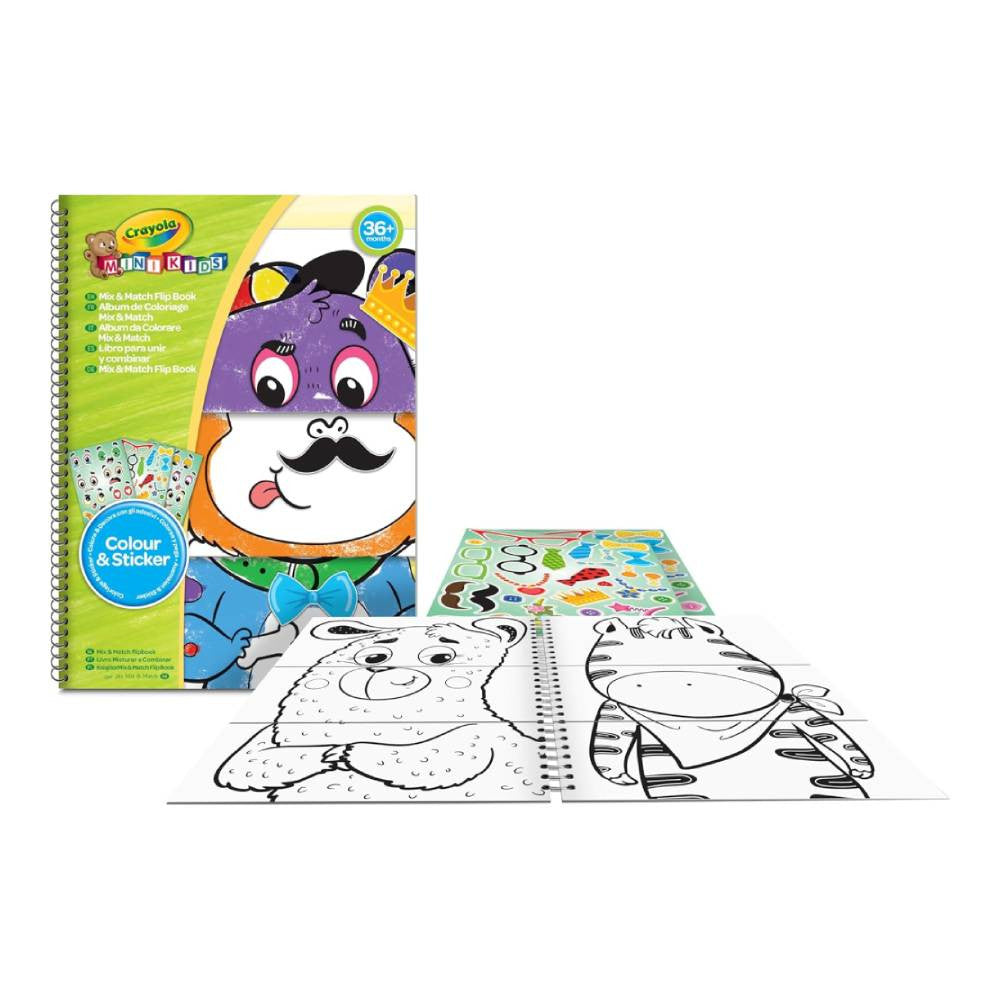 Crayola Mini Kids Mix & Match Feelings Flip Book with Stickers | CY811527