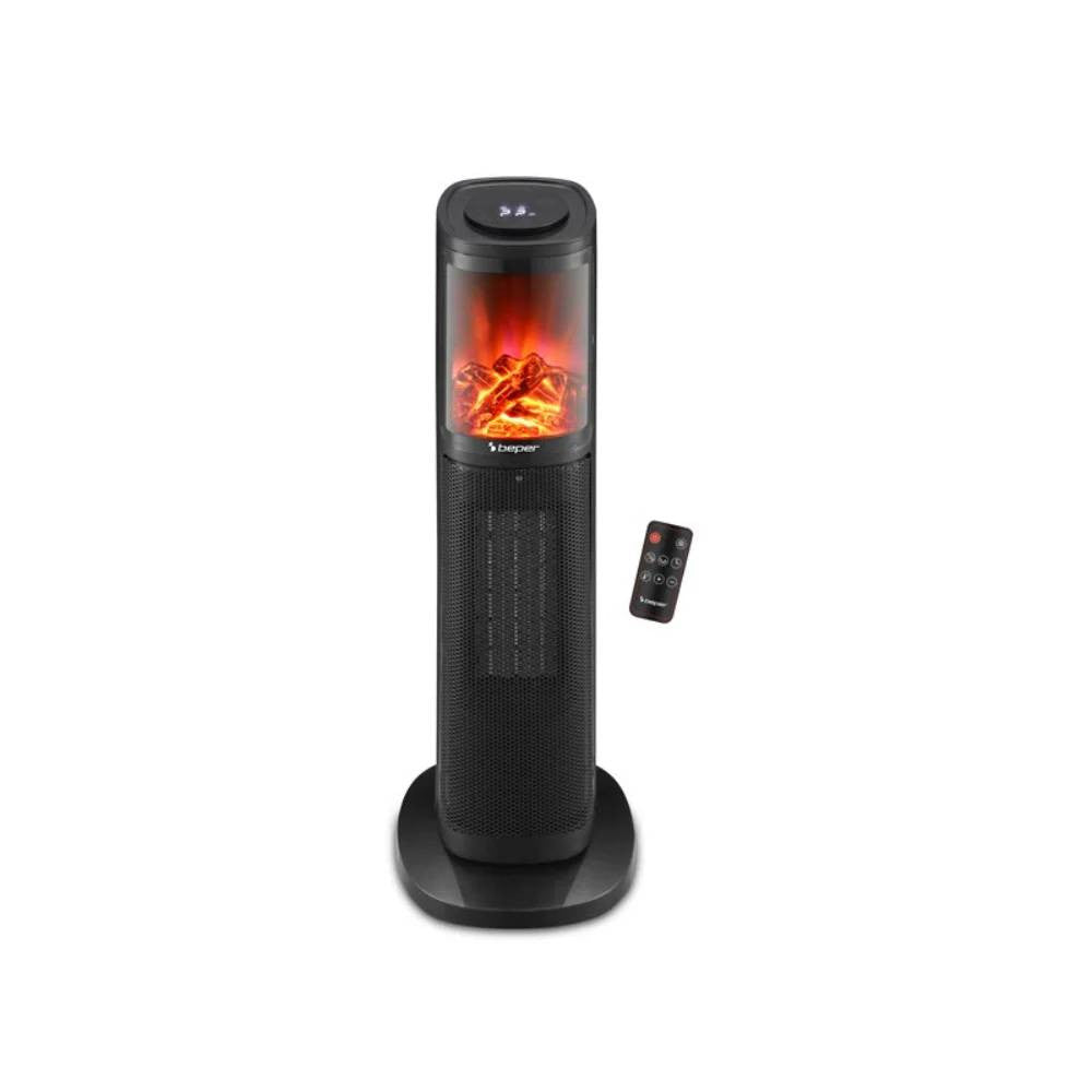Beper Ceramic Fan Heater Column 2000W - Ceramic Black | P203TER011