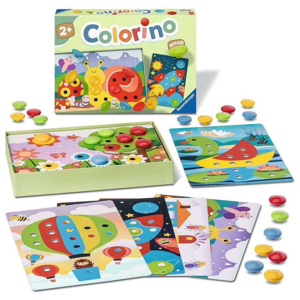 Ravensburger لعبة التعلّم الخشبية الملونة كولورينو | RV24591-8
