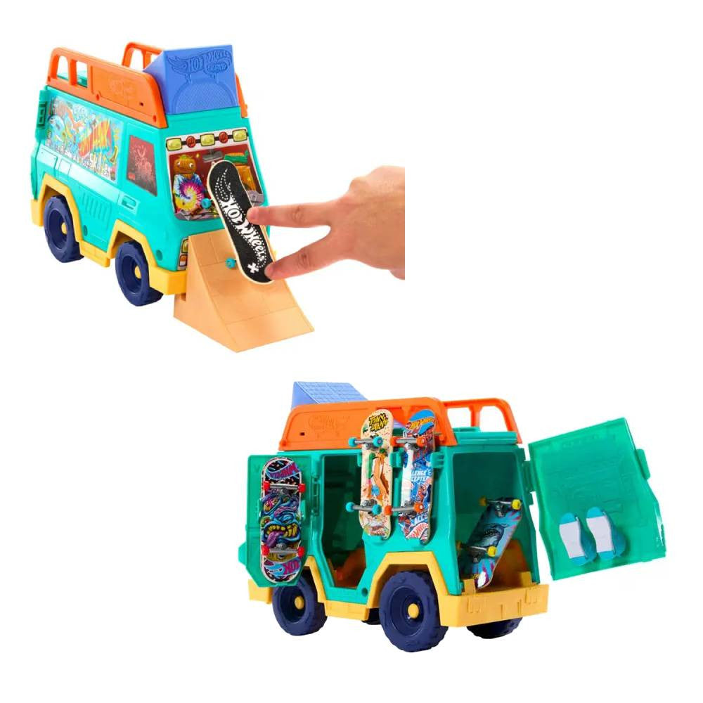 Hot Wheels Skate Van Fingerboard Playset with Accessories | MTHWJGG91