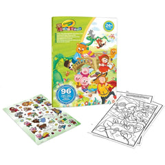 Crayola Mini Kids Giant Coloring Book & Stickers Fairy Tale 96 Pages | CY251081