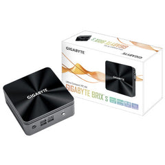 Gigabyte Brix S - Intel Core i3-10110U - Dual SO-DIMM DDR4 supports up to 2666MHz, 64GB - 1x M.2 SSD (2280) and 2.5" SATA HDD/SSD | GB-BRI3H-10110