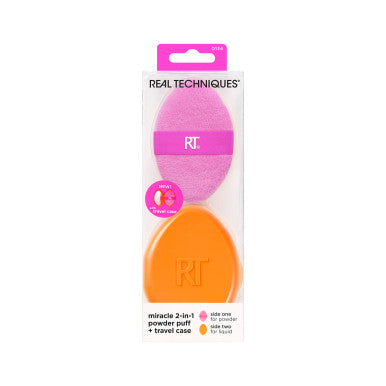 Real Techniques Miracle 2-In-1 Powder Puff + Case | 284867