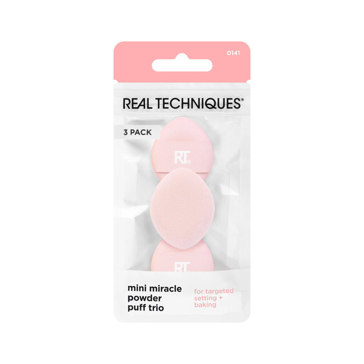 Real Techniques Mini Miracle Powder Puff Trio (3-Piece Set) | 284863
