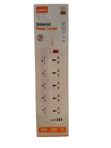 LDNIO Universal Power Socket 2500W 33W