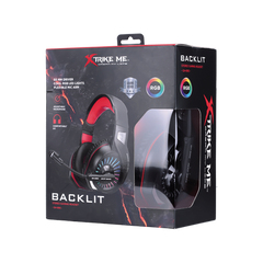 XTRIKE Gaming Headset with RGB light GH-890 and noise reduction for Smartphone, PC, PS4, Xbox One, cable 2.2m