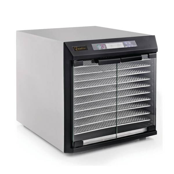 EXCALIBUR 10-TRAY FOOD DEHYDRATOR WITH DIGITAL 99-HR TIMER STAINLESS STEEL | EXC10ELF