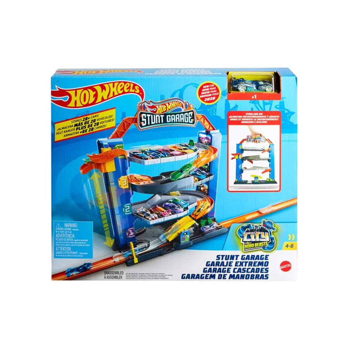 Hot Wheels Jump & Drop Garage Playset | MTHWGNL70