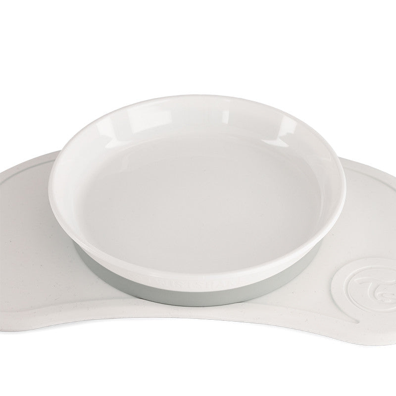 Twistshake Click-Mat Mini + Plate Pastel White | 78443