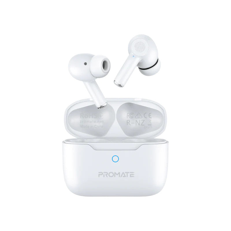 Promate ProPods True Wireless ANC Earbuds - White