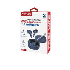 Promate FreePods-3 True Wireless Earbuds with IntelliTouch - Blue