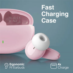 Promate Acoustic In-Ear TWS Earphone, Pink | Lush.Pink