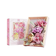 MJI, Creative LEGO-style construction sets, 726 Pcs Flower Picture Frame Building Set - Green | MJI-13062