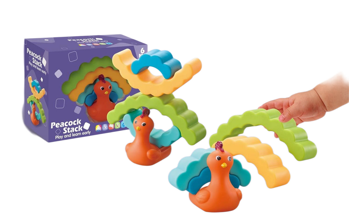 Peacock Stack Educational Toy for Babies | 1323