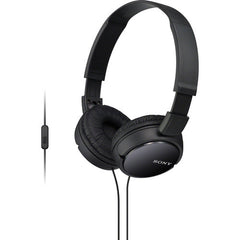 Sony ZX Series Wired On-Ear Headphones with Mic, Black | MDRZX110AP/B