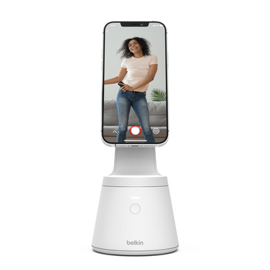 Belkin Magnetic Phone Mount with Face Tracking For iPhone 13 and iPhone 12 Series , White | MMA001BTWH