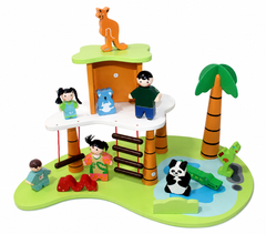 Wooden Zoo Adventure Play Set | AL592-32