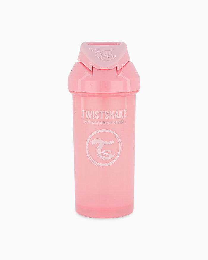 Twistshake Straw Cup 360ml 12+m Pastel Pink | 78588