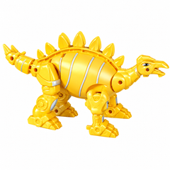 Dinosaur Soldier DIY Mechanical Stegosaurus Toy - Yellow | XK999-1
