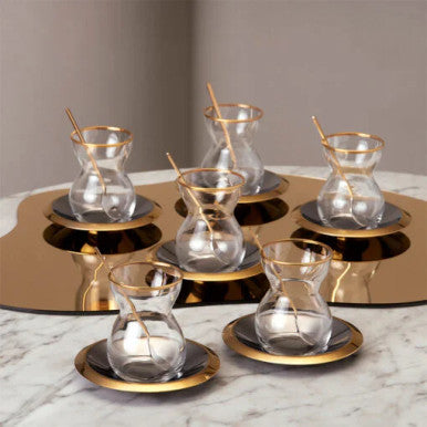 Karaca Lacin 18Pcs Tea Set 120ML |  153.03.05.0089