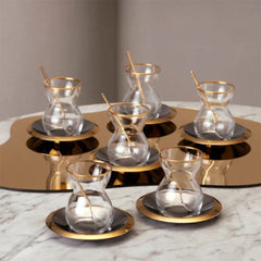 Karaca Lacin 18Pcs Tea Set 120ML |  153.03.05.0089