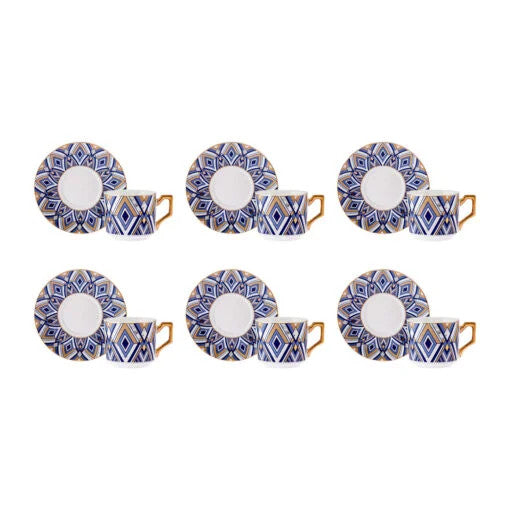 Karaca Bergama Set of 6 Coffee Cups 100ML |  153.03.05.0276