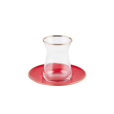 Karaca Retro Set of 6 Tea Cups 132ML | 153.03.06.1590