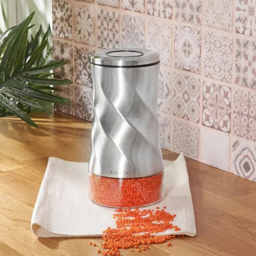 Karaca Tottori Inox Vacuum Glass Storage Container Medium | 153.03.06.4721