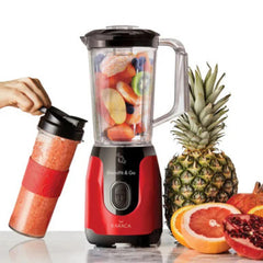Karaca Blend-Fit Go Smoothie Blender Set Red, 1L – 550W |  153.03.06.6427